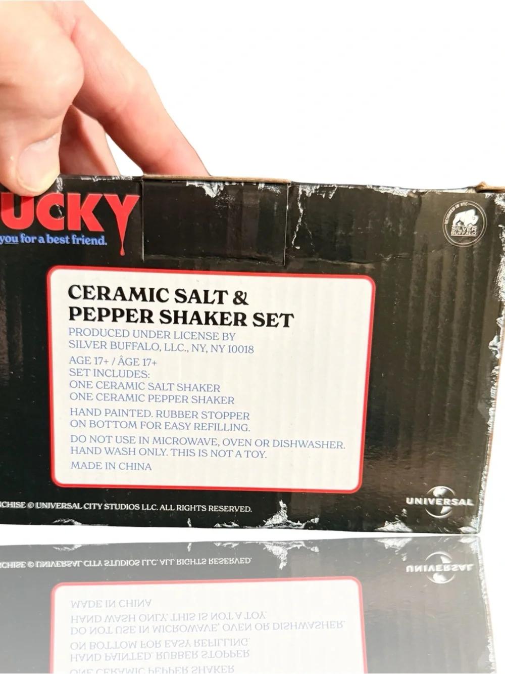 Child's Play Chucky & Tiffany Salt and Pepper Shaker Set- Hand Painted